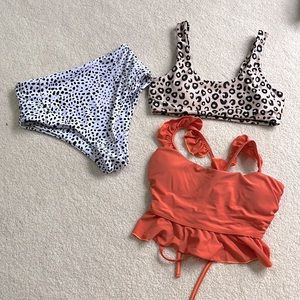 bundle of bathing suits 3 pack